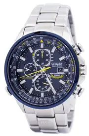 Citizen Eco Blue Angels Radio Controlled World Chronograph AT8020-54L Mens Watch