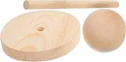 BAZEITFLOW Professional Wooden Wig Stand Holder Durable Display Rack for Hats Wigs Compact Portable Design for Travel for Styling Storage of Dolls Wigs