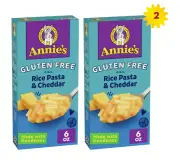 Annie's Gluten Free Macaroni and Cheese Rice Pasta and Cheddar 6 oz x 2 packs