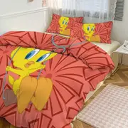 Bed Sheets g89 TweetyBird Print Bedding Set Pattern Duvet Cove Set 3 Pieces 1 Quilt Cover And 2 Pillowcases for Women Men Teens tq89 Bed Sheets