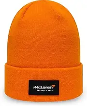 New Era McLaren F1 Essential Cuff Beanie, Orange, One Size