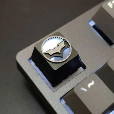 New Batman Keycap DIY Metal Key cap For Cherry MX Keyboard Light Transmission