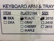 Keyboard Sliding Tray Kit Black BKA 2010 20x10 size, Free Shipping