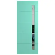 Hume 820 x 2040 x 40mm External Door Duracote Linear Clear Glass XLR120