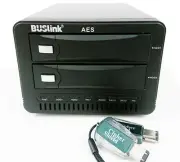 Dual Keys USB 3.2 256-bit AES Hardware Encrypted 2-Bay RAID 0 Hard Drive 40 TB