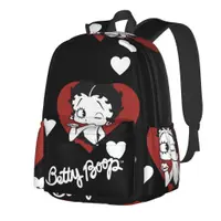 在飛比找蝦皮購物優惠-Betty Boop 輕便書包旅行筆記本電腦背包男士女士旅行