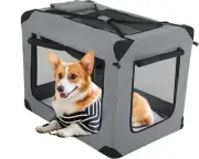 3-Door Portable Folding Soft Dog Crate Dog Kennel Lightweight Foldable Travel