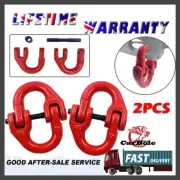 2 x8mm Grade 80 HammerLock Chain Connector Connecting Link 4X4 joiner 4WD 2000KG