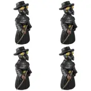 Plague Doctor Incense Burner Desktop Resin Ornament Cone Burner Incense Holder