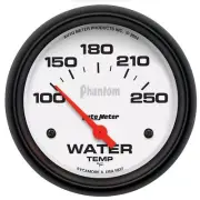 Autometer Phantom 2-5/8in Water Temp Gauge 100-250F Short Sweep Electric AU5837