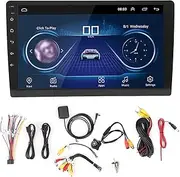 XTevu MP5 Player, Car Radio Receiver, 9 Inch Touchscreen Audio System, 2 Din Bluetooth Multimedia Player with WiFi, in-Dash MP5 Stereo Unit (+Small Straw hat Drilling 8 lamp Camera)
