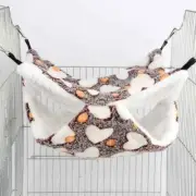 Hamster Hammock Warm Swinging Bed Soft Double Layer Bedding Bed Hanging Nest Toy