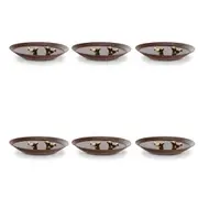 6PK A.FRESCO Porcelain Floating Platypus Figurine Garden Pond Decor 14x8cm Gold