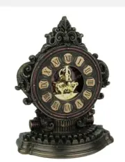 Steampunk Style Antique Typewriter Table Clock With Moving Clockworks NEW IN BOX