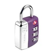 Go Travel : Big Wheel TSA Combination Padlock : Purple