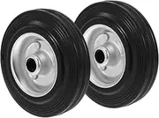 CANIGHT 2pcs Shopping Cart Casters Collapsible Wagon Go Kart Wheels Carts Caster Wheels Foldable Dolly Trolley Collapsible Cart Wagons Folding Shopping Cart Go Cart Galvanized Black
