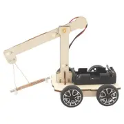 DIY Hand Crank Crane Kit Wood Stem Science Experiment Toy for Kids Children