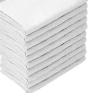Sublimation White Blank "18x18" Pillow Case Cover 10 Pcs with Zipper Closure DIY