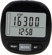 BESPORTBLE 1 -Day Pedometer Walking Counter Portable Pedometer Accurate Pedometer Step Counter for Fitness Pedometer for Walking Pedometer Clip on Electronic Component Black