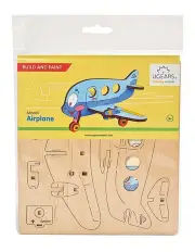 [UGEARS] 3D Colouring Airplane 8 Piece Wooden Puzzle Kit (5&#43; Years)