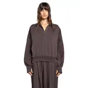 [ANDREA YA AQOV] Polo Sweatshirt Brown