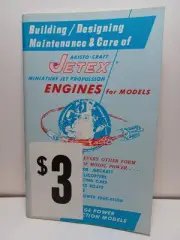 1967 Vintage model Airplane JETEX ENGINE BOOK CATALOG PLANS INSTRUCTIONS RRP 808