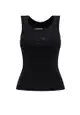 Stretch cotton tank top - MM6 MAISON MARGIELA - Black