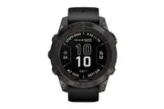 Garmin Fenix 7 Pro Sapphire Solar Smart Sports Watch (Carbon Grey DLC Titanium with Black Band, 47mm)