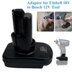 Battery Adapter Converter New for Einhell 18V to Bosch 12V Li-Ion Power Tool