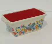 Pioneer Woman Mini Ceramic Loaf Pan Red
