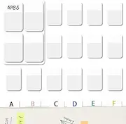 640 Pieces Sticky Index Tabs, 1.5 x 1 Inch Index Tabs Page Repositionable and Writable Book Sticky Tabs Page Tabs Index Tabs for Binder, Book, Paper, Note, Filer Folder, Document (white)