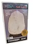White Salt Lamp with Wood Base and Dimmer -- approx 8 in. - emits negative ions