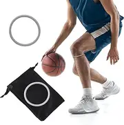 4Pcs Patella Tendon Support Straps,Thin Basketball Knee Strap,Rubber Elasticity Fixed Protective Patella Rings,Knee Brace for Working Out Basketball Running(Grey)