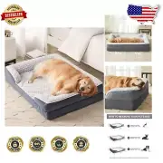 Orthopedic Egg Crate Dog Bed for Large Breeds - Waterproof & Cozy Design