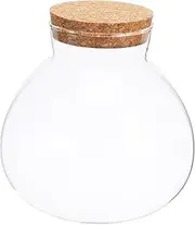 CLISPEED Micro Landscape Glass Bottle with Cork Durable Jar for Terrarium Decor Compact Lightweight for Home Decoration present Ideas