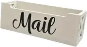 Fonowx Mail Organizer Mail Holder Bill Envelope Letter Holder Home Decor Sorter Mailbox for Home Office White