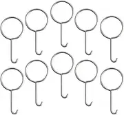Angoily Stainless Steel Shower Drain Cover Puller Hooks 10PCS Drain Grater Lifting Tool for Efficient Cleaning Shower Grate Removal Tool