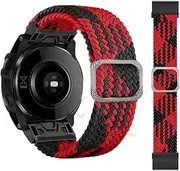 [KAVJU] 22 26mm Loop Nylon Watchband Quick Release Straps For Garmin Fenix 6 6X Pro 5X 5 Plus 3HR Fenix 7X 7 Forerunner 935 Smart Band