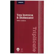 J.Burrows Carbon Triplicate Tax Invoice/Statement Book