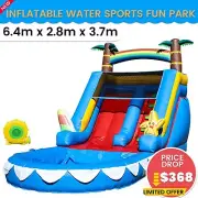 6.4x2.8x3.65m Commercial PVC Inflatable Water Slide Bounce House for Kids Party