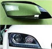 Car Headlight Cover Transparent Lampshade Lamp Lens Headlamp Shell Compatible for Audi TT TTS TT RS 2008-2014 Auto Replacement Parts(Right)