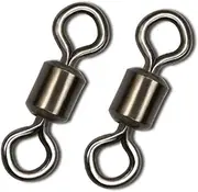 Rolling Barrel Fishing Swivel Black Nickle Fishing Hook Line Connector Fishing Tackle Accessories 30LB to 335LB 50-100pcs