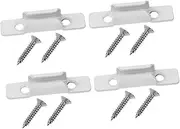 BESTOYARD 4Pcs Zinc Alloy Window Latch Keeper Accessory for Casement and Sliding Windows Easy Installation Secure Locking Device with Elegant Finish Durable and Reliable Hardware