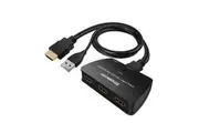 Simplecom 3 Way HDMI 2.0 Switch 3 In 1 Out Splitter HDCP 2.2 4K @60Hz UHD HDR [CM323]