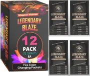 12PCS Legendary Blaze Magical Flames Fire Color Changing Packets TRY ME
