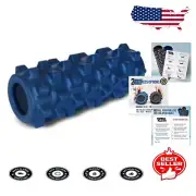 Deep Tissue Massage Foam Roller - 12" Compact Size with Textured Bump Design