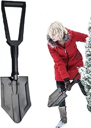 Foldable Snow Shovel - Multi-Function Snow Shovel for Winter - Snow Remover Shovel with Comfortable Grip for Playground, Driveway, Courtyard, Gardens, Balcony