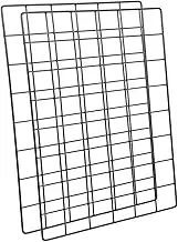 Amosfun 2pcs Metal Grid Wall Panels Stylish Photo Display Stands for Home Decor Lightweight Picture Wall Decor for Bedrooms Studies Cafes and More