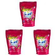 120pc Surf Fabric Stain Removal Washing Capsules Front & Top Loader Rose Fresh