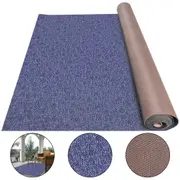 Versatile Deep Blue Indoor Outdoor Rug - 6x18 ft, Water-Proof & Anti-Slip